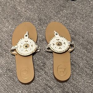 Jack Rogers Women's Cream and Tan Sandals